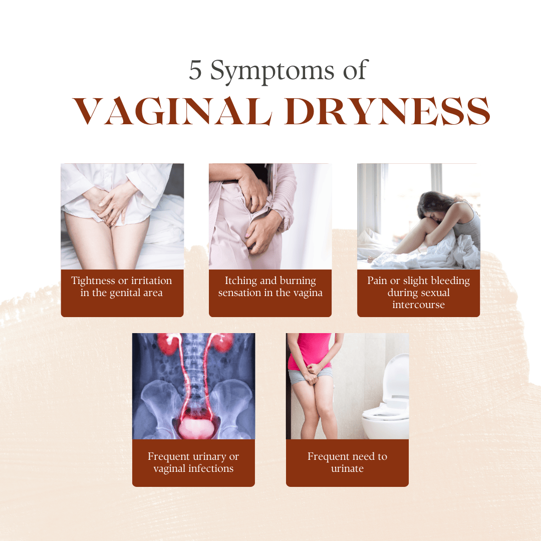 Symptoms of vaginal dryness